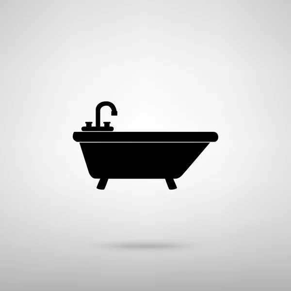 Panneau baignoire. Illustration vectorielle — Image vectorielle