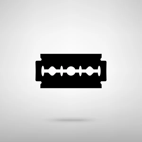 Standard razor blade shape and vector illustration — Stock Vector