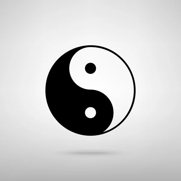 Ying Yang symbol harmonii i równowagi — Wektor stockowy