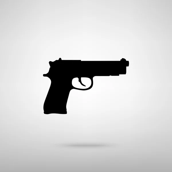 Gun sign. Vector illustration — Stock Vector