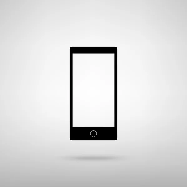 Gadget moderne de style abstrait avec écran blanc — Image vectorielle