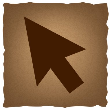 Ok işareti. Vintage etkisi