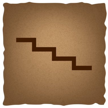 İşareti aşağı merdiven