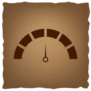 Hız göstergesi işareti. Vintage etkisi