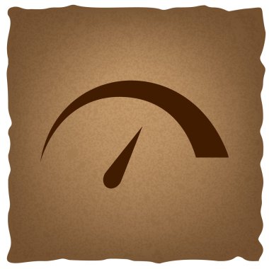 Hız göstergesi işareti. Vintage etkisi