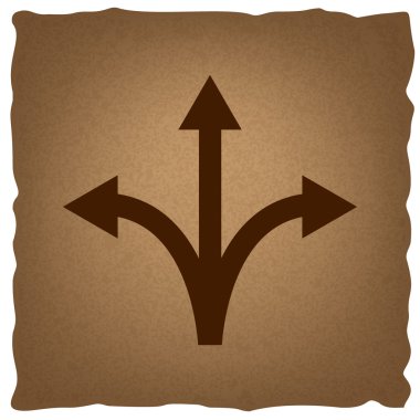 Üç yollu yön ok işareti