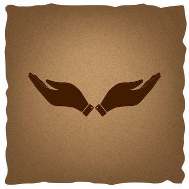 El işareti. Vintage etkisi