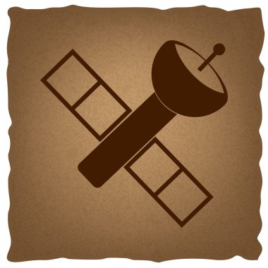 Uydu işareti. Vintage etkisi