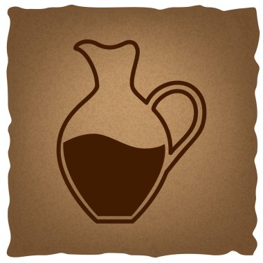 Amfora işareti. Vintage etkisi