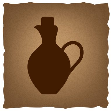 Amfora işareti. Vintage etkisi