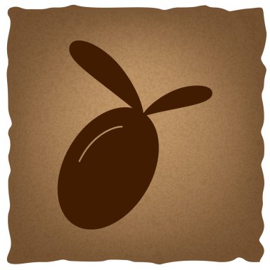 Zeytin işareti. Vintage etkisi