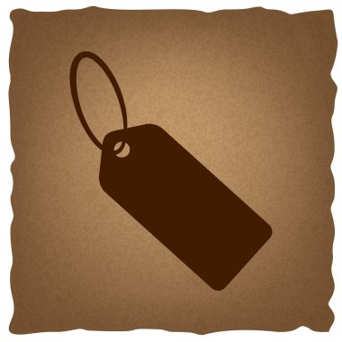 Etiket işareti. Vintage etkisi