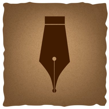 Kalem işareti. Vintage etkisi