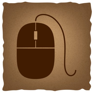 Fare işareti. Vintage etkisi