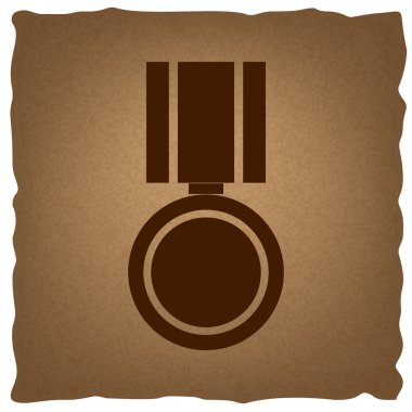 Madalya işareti. Vintage etkisi