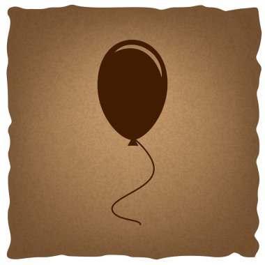 Balon işareti. Vintage etkisi