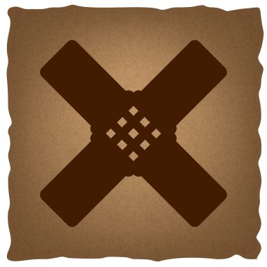 Etiket işareti yardım. Vintage etkisi