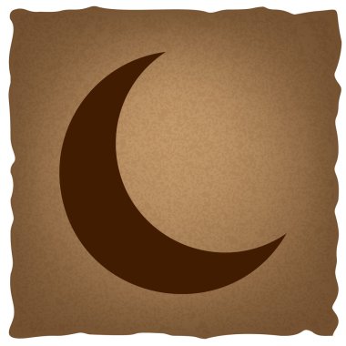 Ay işareti. Vintage etkisi