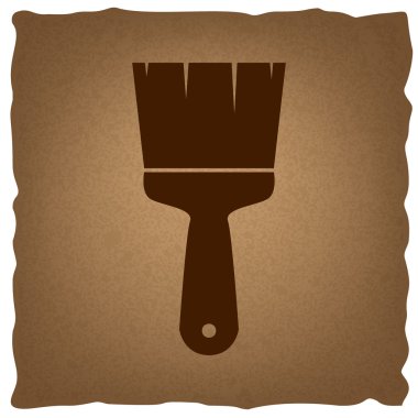 Fırça işareti. Vintage etkisi