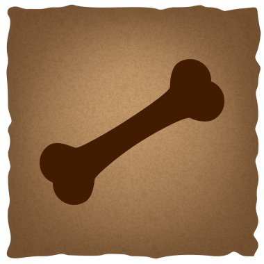 Kemik işareti. Vintage etkisi