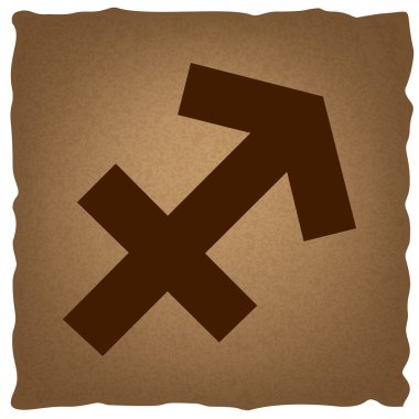 Yay işareti. Vintage etkisi