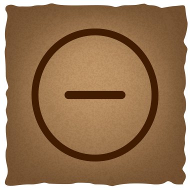 Negatif sembol. Vintage etkisi