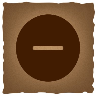 Negatif sembol. Vintage etkisi