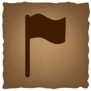 Bayrak işareti. Vintage etkisi