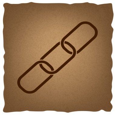 Bağlantı işaret. Vintage etkisi