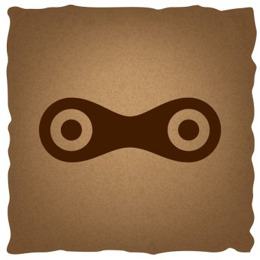 Bağlantı işaret. Vintage etkisi