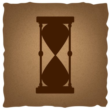 Kum saati işareti. Vintage etkisi