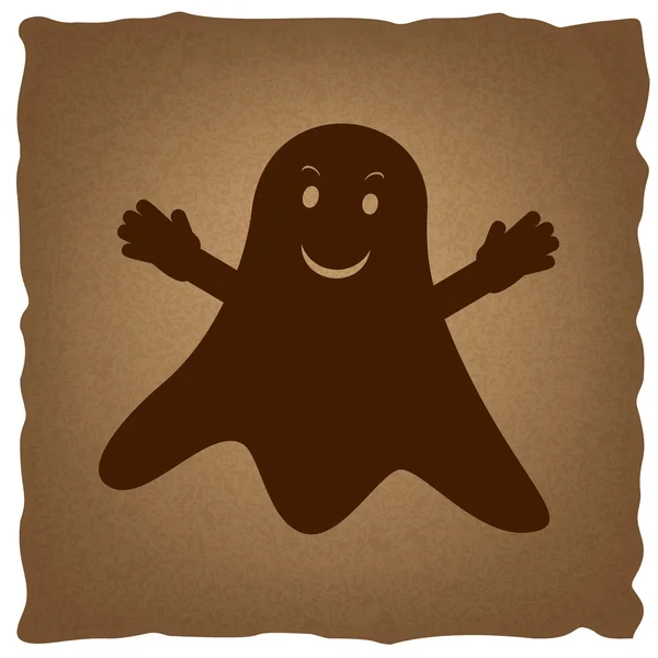 Ghost geïsoleerd teken — Stockvector