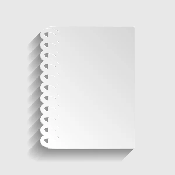 Cuaderno icono simple — Archivo Imágenes Vectoriales