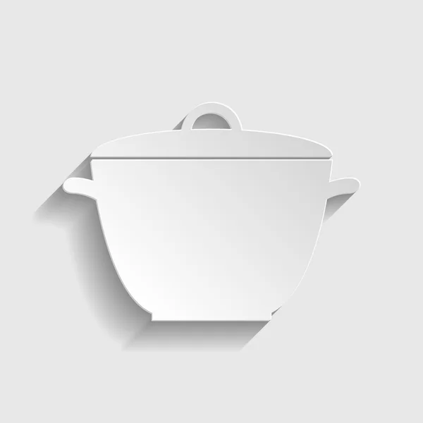 Saucepan simple Icon — Stock Vector