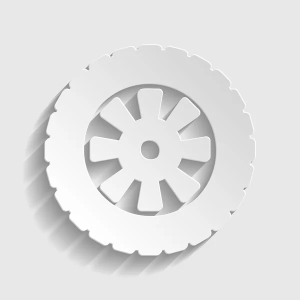 Road tire icon — Stock Vector