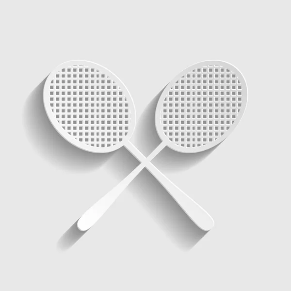 Tennis racket ikonen — Stock vektor