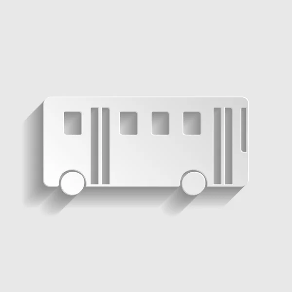 Bus eenvoudige pictogram — Stockvector