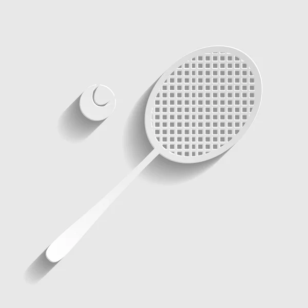 Tennis racket ikonen — Stock vektor