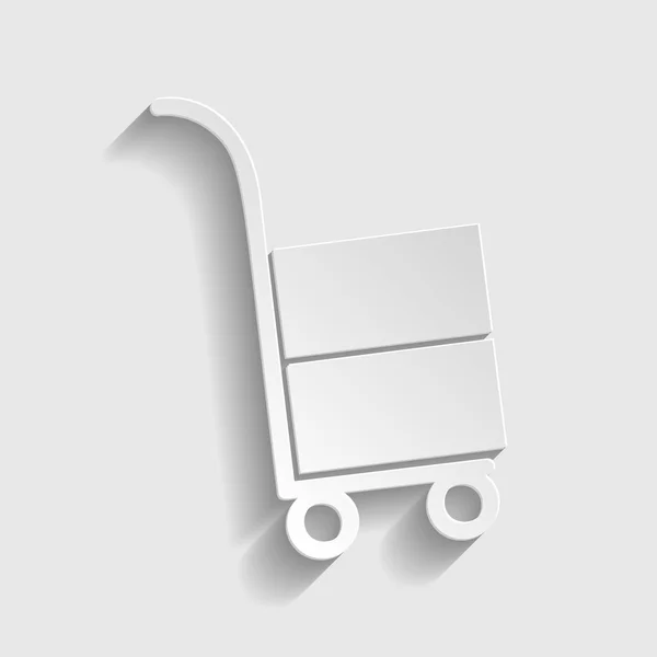 Icône de camion à main — Image vectorielle