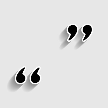 İşareti alıntı. Etiket stil ikonu