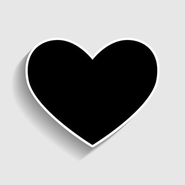 Kalp işareti. Etiket stil ikonu