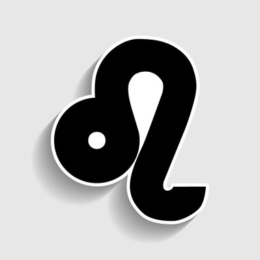 Leo işareti. Etiket stil ikonu