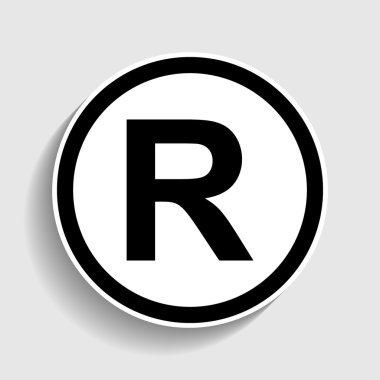 Registered Trademark sign clipart