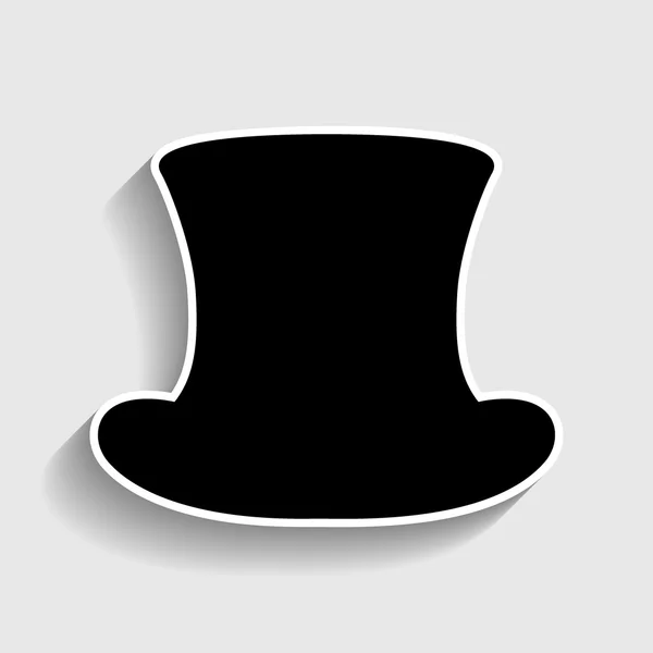 Top hat tecken — Stock vektor