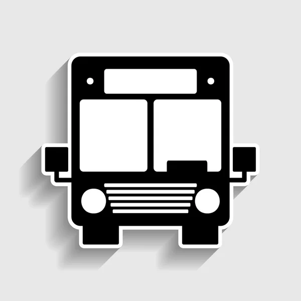 Busschild. Sticker-Symbol — Stockvektor