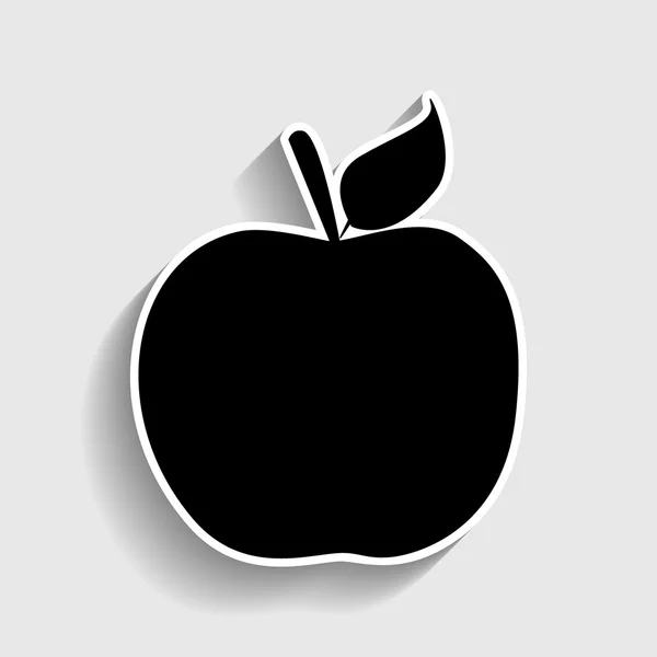 Signo de manzana. Icono de estilo de etiqueta — Vector de stock