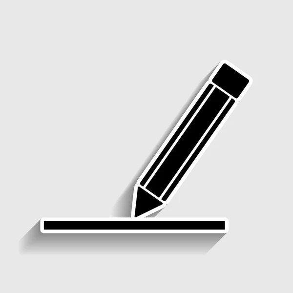 Kalem işareti. Etiket stil ikonu — Stok Vektör