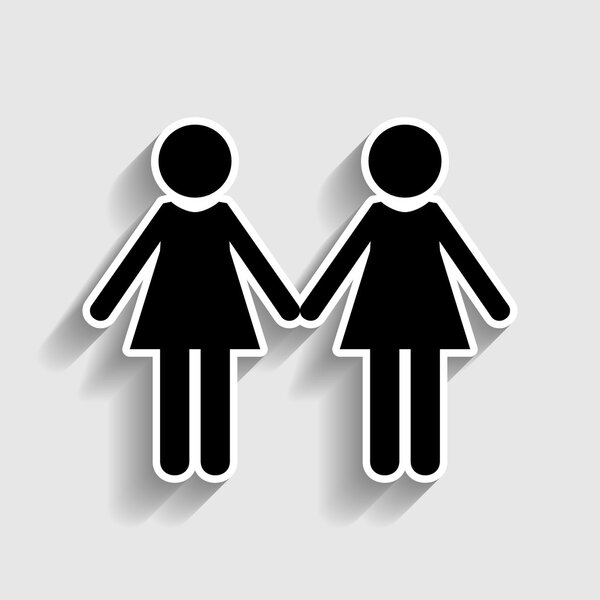 Lesbian family sign