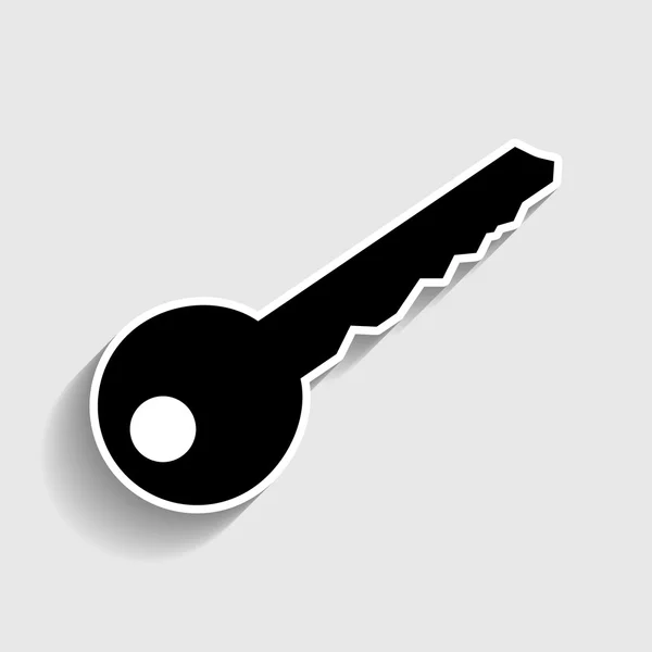 Anahtar işareti. Etiket stil ikonu — Stok Vektör