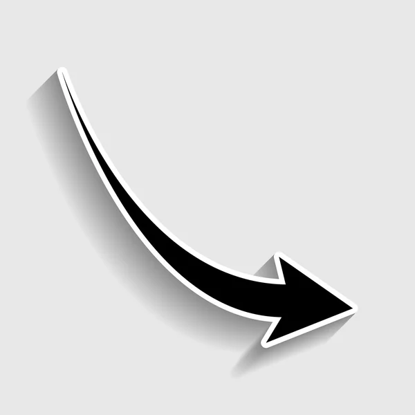 Klesající symbol šipky — Stockový vektor